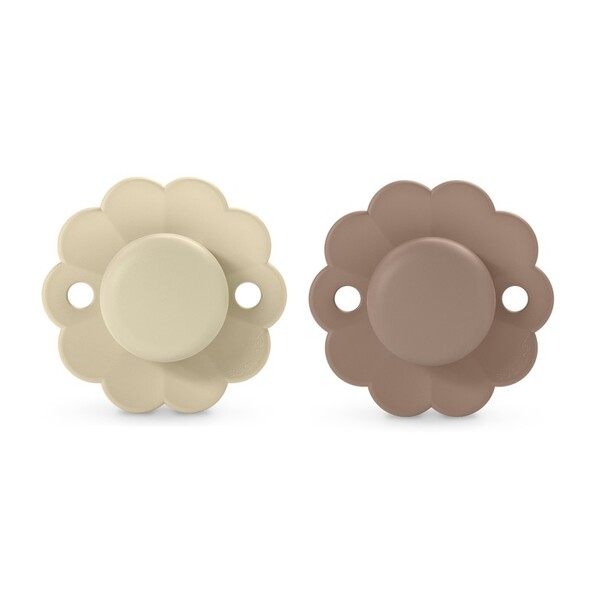 Levně Suavinex Wonder 6-18m Whitecap Gray+Raw Umber dudlík 2 ks