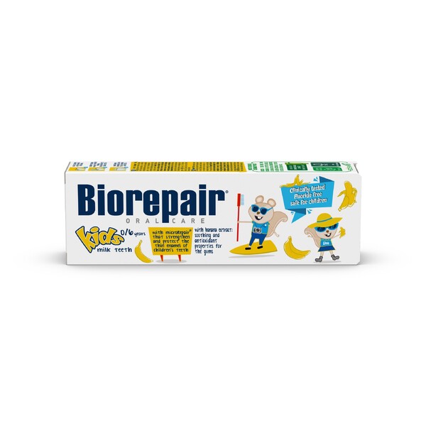 Levně BioRepair Kids Banana 0-6 dětská zubní pasta 50 ml