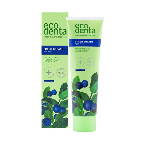 Levně Ecodenta Fresh Breath Blueberry zubní pasta 100 ml