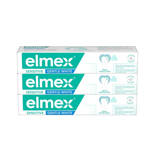 Levně Elmex Sensitive Whitening 3×75 ml