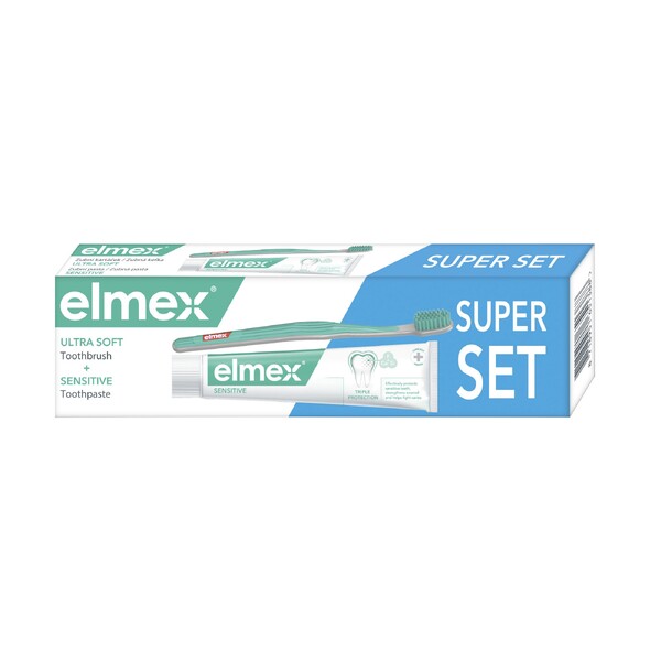 Levně Elmex Sensitive zubní pasta 75 ml + zubní kartáček