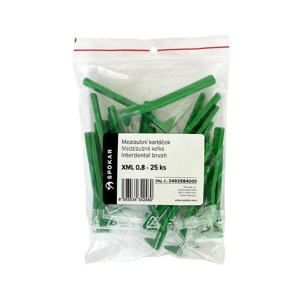 Levně Spokar XML 0,8 mm mezizubní kartáček 25 ks