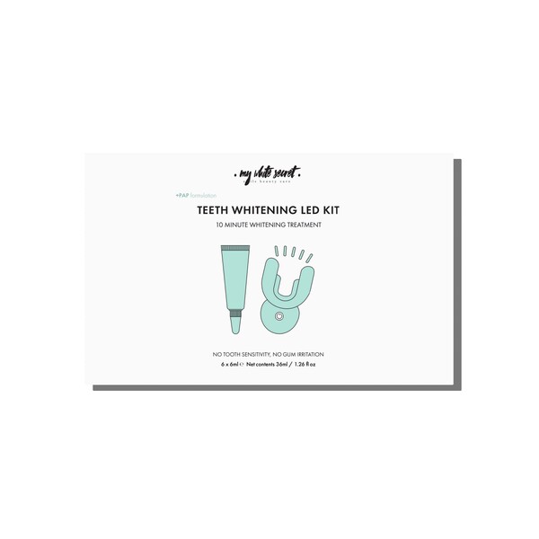Levně My White Secret PAP Teeth Whitening Led Kit sada na bělení zubů