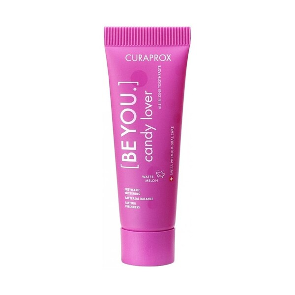 Levně Curaprox Be You Candy Lover/Pink Mini zubní pasta 10 ml