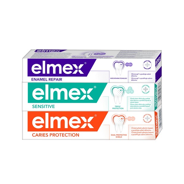 Levně Elmex Mix zubní pasta 3×75 ml