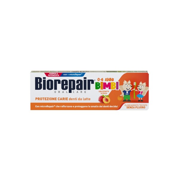 Levně BioRepair Kids Peach 0-6 dětská zubní pasta 50 ml