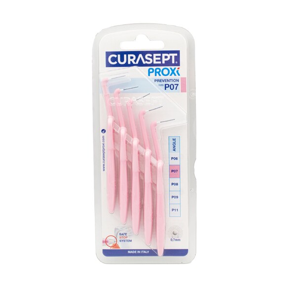 Levně Curasept P07 Angle mezizubní kartáčky růžové 5 ks