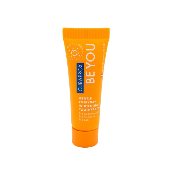 Levně Curaprox Be You Happiness Orange Mini zubní pasta 10 ml