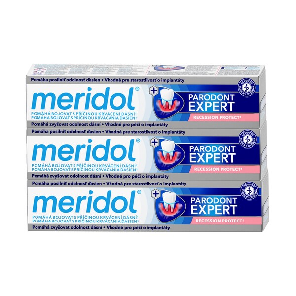 Levně Meridol zubní pasta Parodont Expert 3 x 75 ml