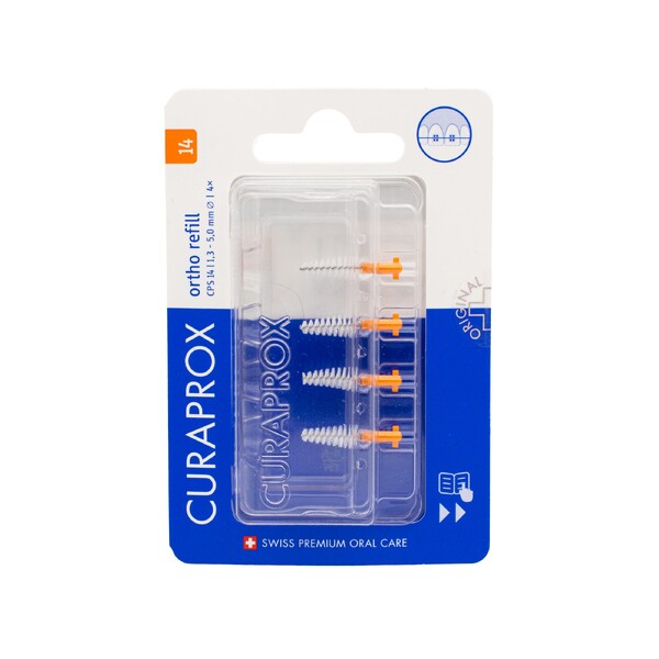 Levně Curaprox CPS 14 Ortho mezizubní kartáček 4 ks