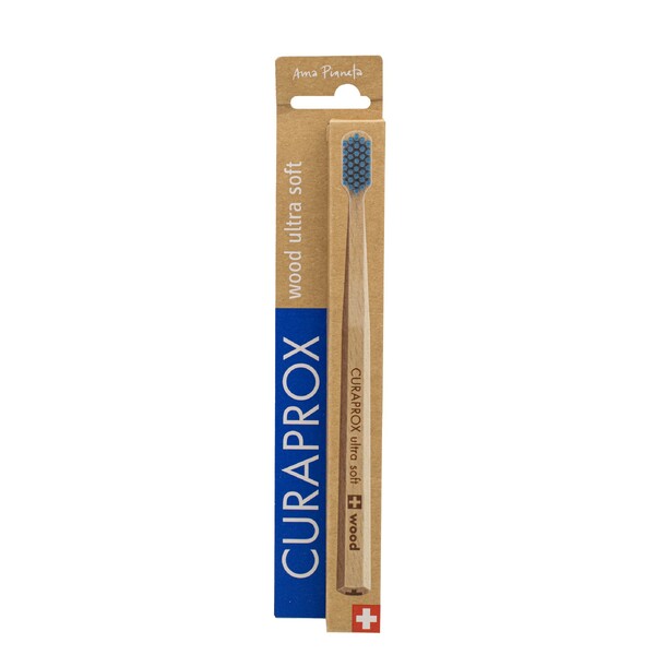Levně Curaprox Wood Ultra Soft zubní kartáček