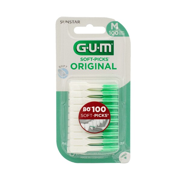 Levně GUM Soft Picks Original Medium mezizubní kartáček 100 ks