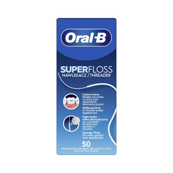 Levně Oral-B Superfloss zubní nit 50 ks