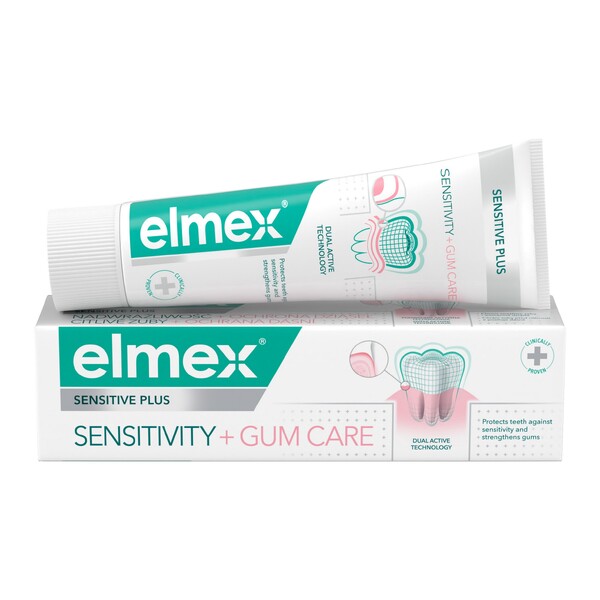 Levně Elmex Sensitive Plus Sensitivity + Gum Care zubní pasta 75 ml