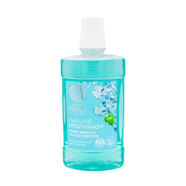 Levně Natura Siberica Mint Calcium ústní voda 520 ml