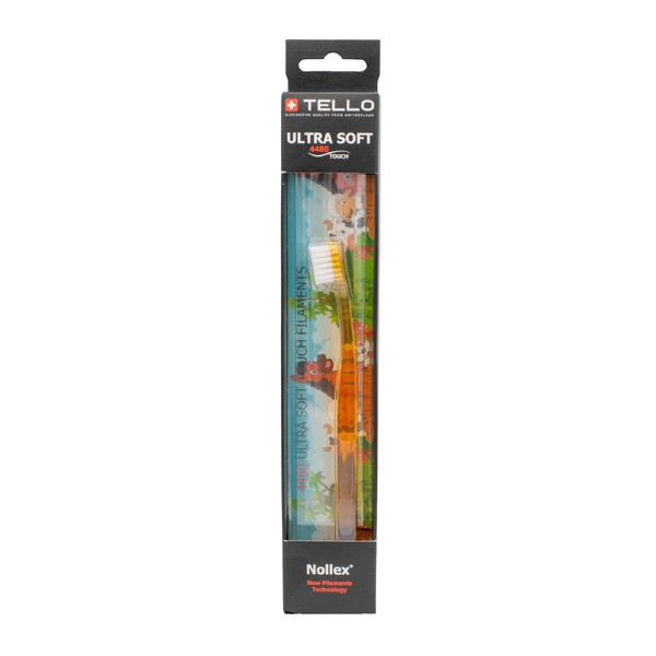 Levně Tello 4480 UltraSoft Compact dětský zubní kartáček