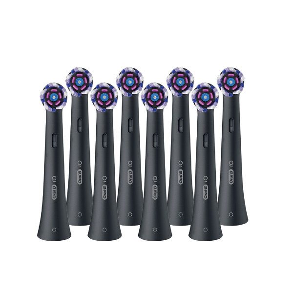 Levně Oral-B iO Radiant White Black náhradní hlavice 4+4 ks