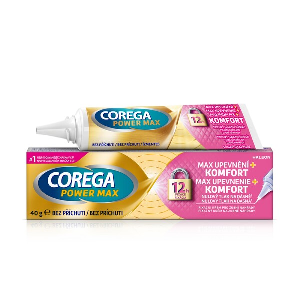 Levně Corega Max Upevnění+Komfort fixační krém 40 g