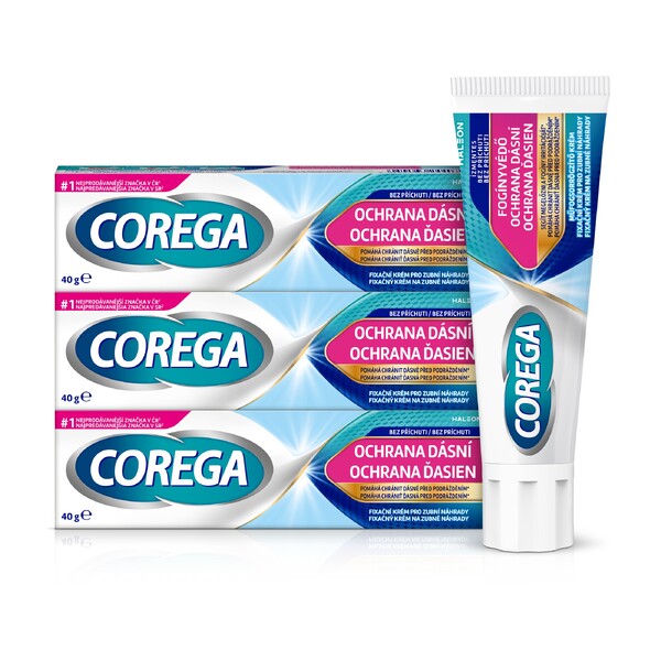 Levně Corega ochrana dásní fixační krém 3x40g