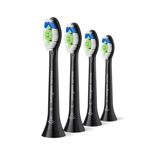 Levně Philips Sonicare W2 Optimal White Black HX6064/88 náhradní hlavice 4 ks