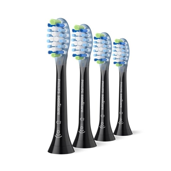 Levně Philips Sonicare C3 Premium Plaque Defence HX9044/88 Black náhradní hlavice 4 ks