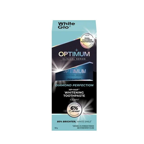 Levně White Glo Optimum Diamond Perfection zubní pasta 100 g