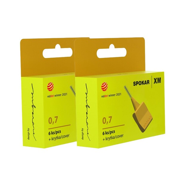 Levně Spokar XM 0,7 mezizubní kartáček 2×6 ks