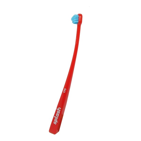 Levně Splash Brush 170 zubní kartáček červený