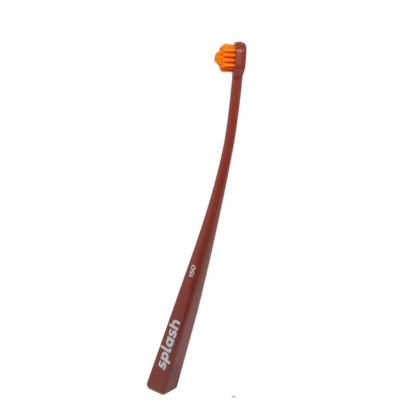 Levně Splash Brush 150 zubní kartáček hnědý