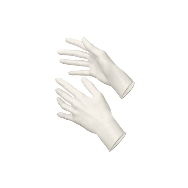 Akzenta Nitrile Top Touch Plus Ultrasoft Star White M vyšetřovací rukavice 100 ks