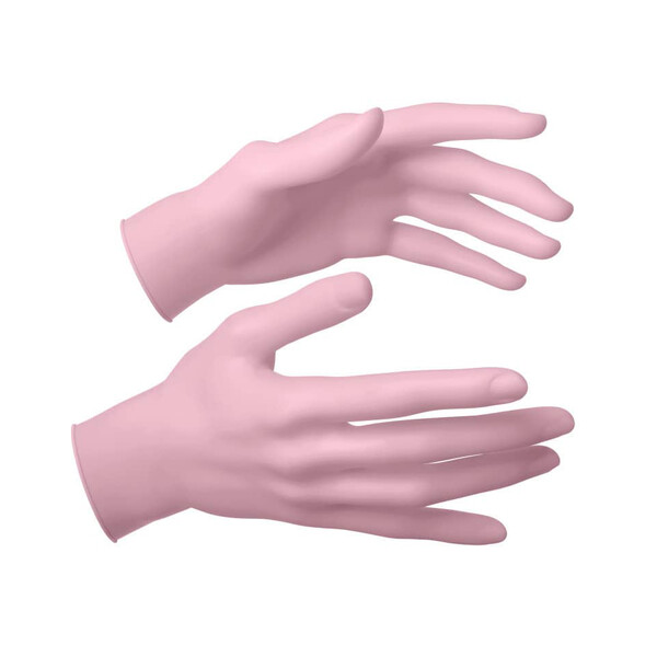 Levně Akzenta Style Nitrile Pink Panther M vyšetřovací rukavice 100 ks