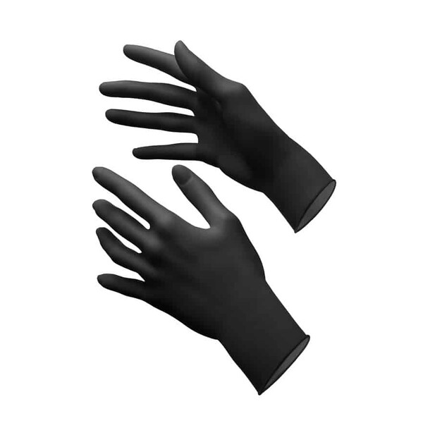 Levně Akzenta Style Nitrile Black L vyšetřovací rukavice 100 ks