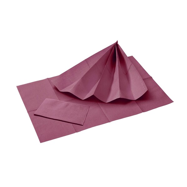 Levně Akzenta Prime One 3-Ply Burgundy jednorázový bryndák 50 ks
