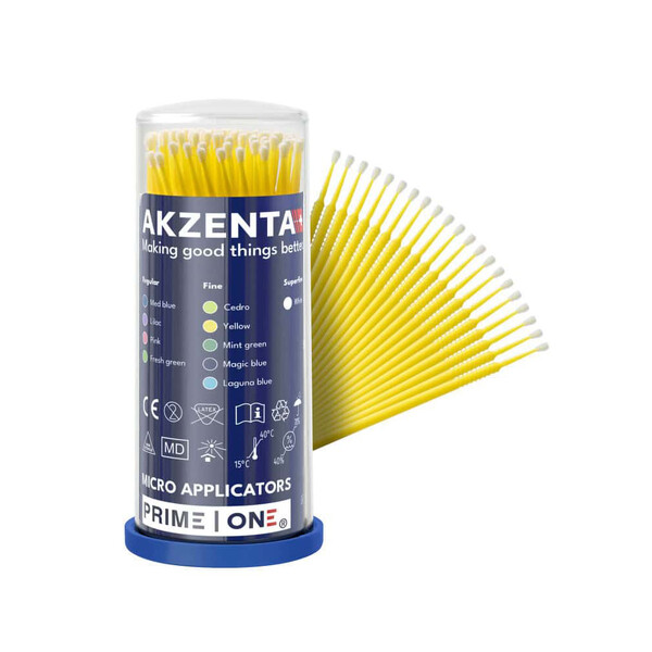 Levně Akzenta Fine Yellow mikroaplikátor 4×100 ks