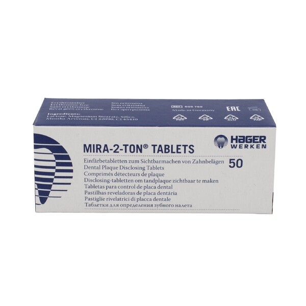 Levně Miradent Mira-2-Ton tablety pro indikaci plaku 50 ks