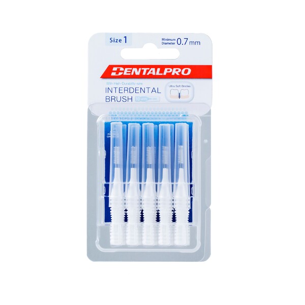 DentalPro I Shaped 1 mezizubní kartáček bílý 10 ks