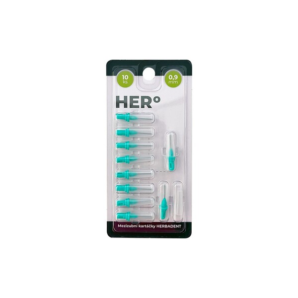 Levně Herbadent HERo 0,9 mm náhradní mezizubní kartáček 10 ks
