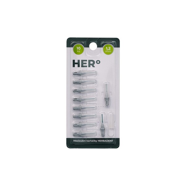 Levně Herbadent HERo 1,2 mm náhradní mezizubní kartáček 10 ks