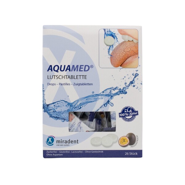 Levně Miradent Aquamed Drops pastilky proti suchosti v ústech 26 ks