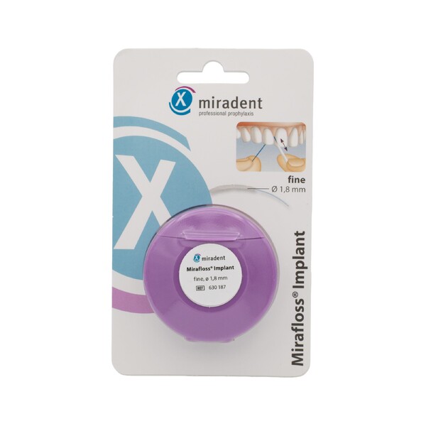 Levně Miradent Mirafloss Implant Fine zubní nit 45 ks