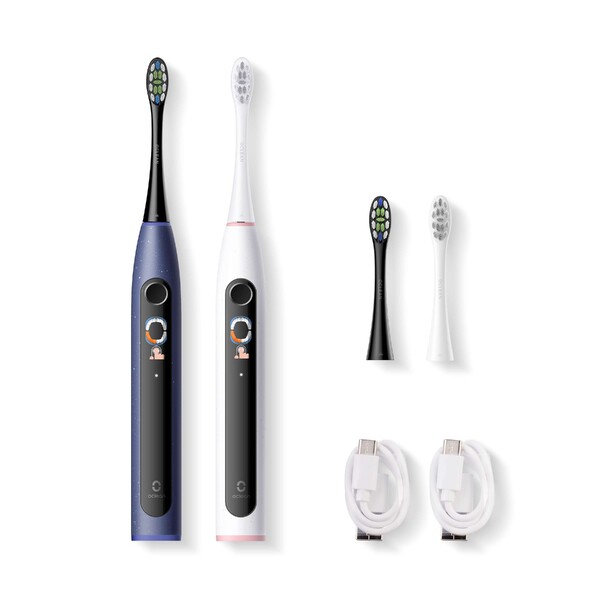 Oclean X Lite Duo Set Dark Blue+Grey sonický kartáček 2 ks
