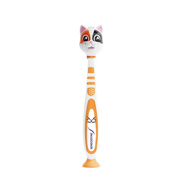 Levně Sensodyne Pronamel Kids 3-6 let dětský zubní kartáček - kočka