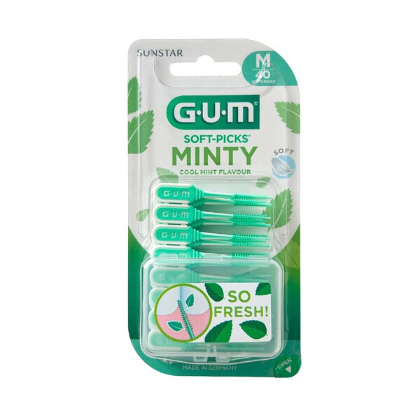 Levně GUM Soft Picks Minty M mezizubní kartáček 40 ks