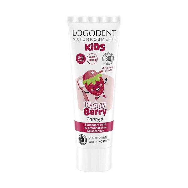 Levně Logodent Kids Happy Berry dětská zubní pasta 75 ml