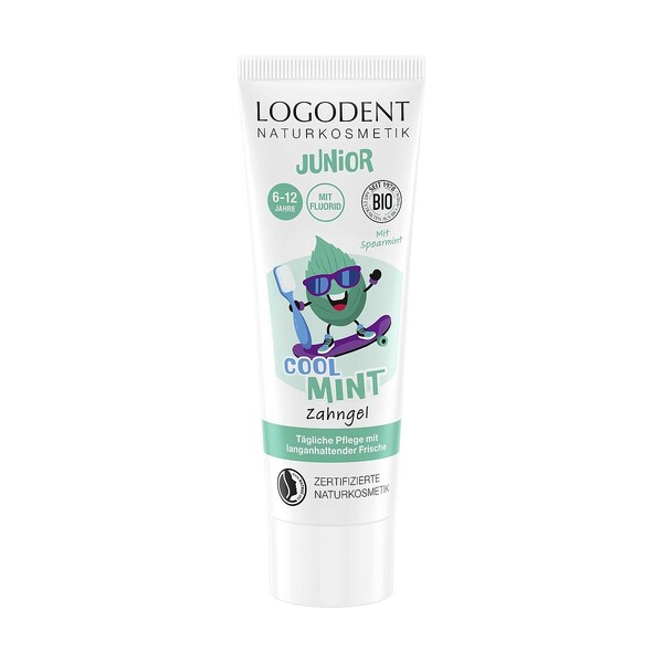 Levně Logodent Junior Cool Mint dětská zubní pasta 75 ml