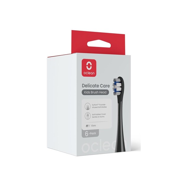 Oclean Kids Delicate Care Black náhradní hlavice 6 ks