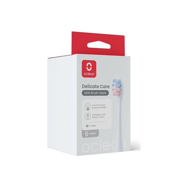 Levně Oclean Kids Delicate Care White náhradní hlavice 6 ks