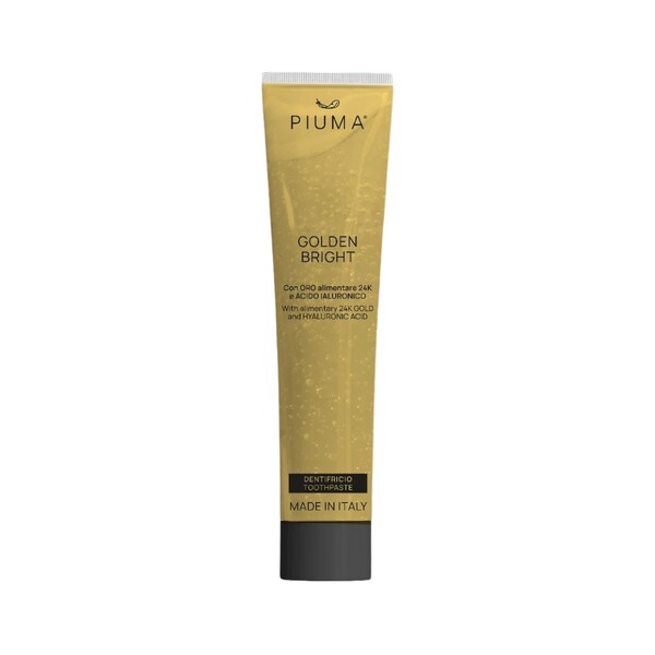 Levně Piuma Golden Bright zubní pasta 75 ml