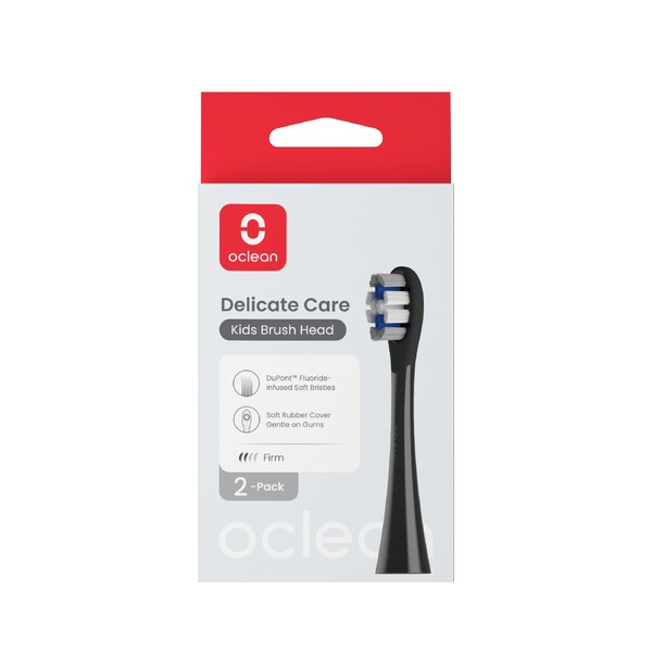 Levně Oclean Kids Delicate Care Black náhradní hlavice 2 ks