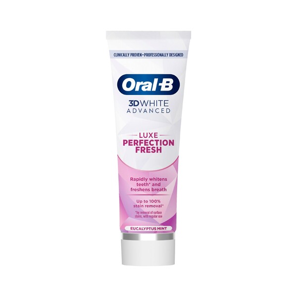 Levně Oral-B 3Dwhite Advanced Luxe Perfection Fresh zubní pasta 75 ml